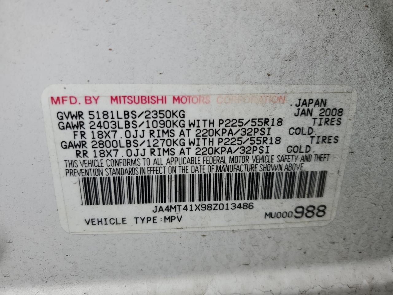 2008 Mitsubishi Outlander - Image 15