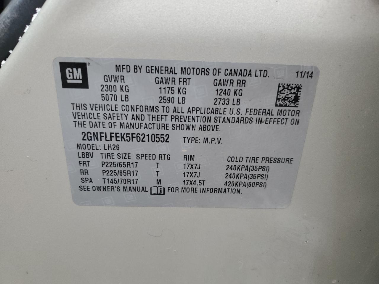 2015 Chevrolet Equinox - Image 13