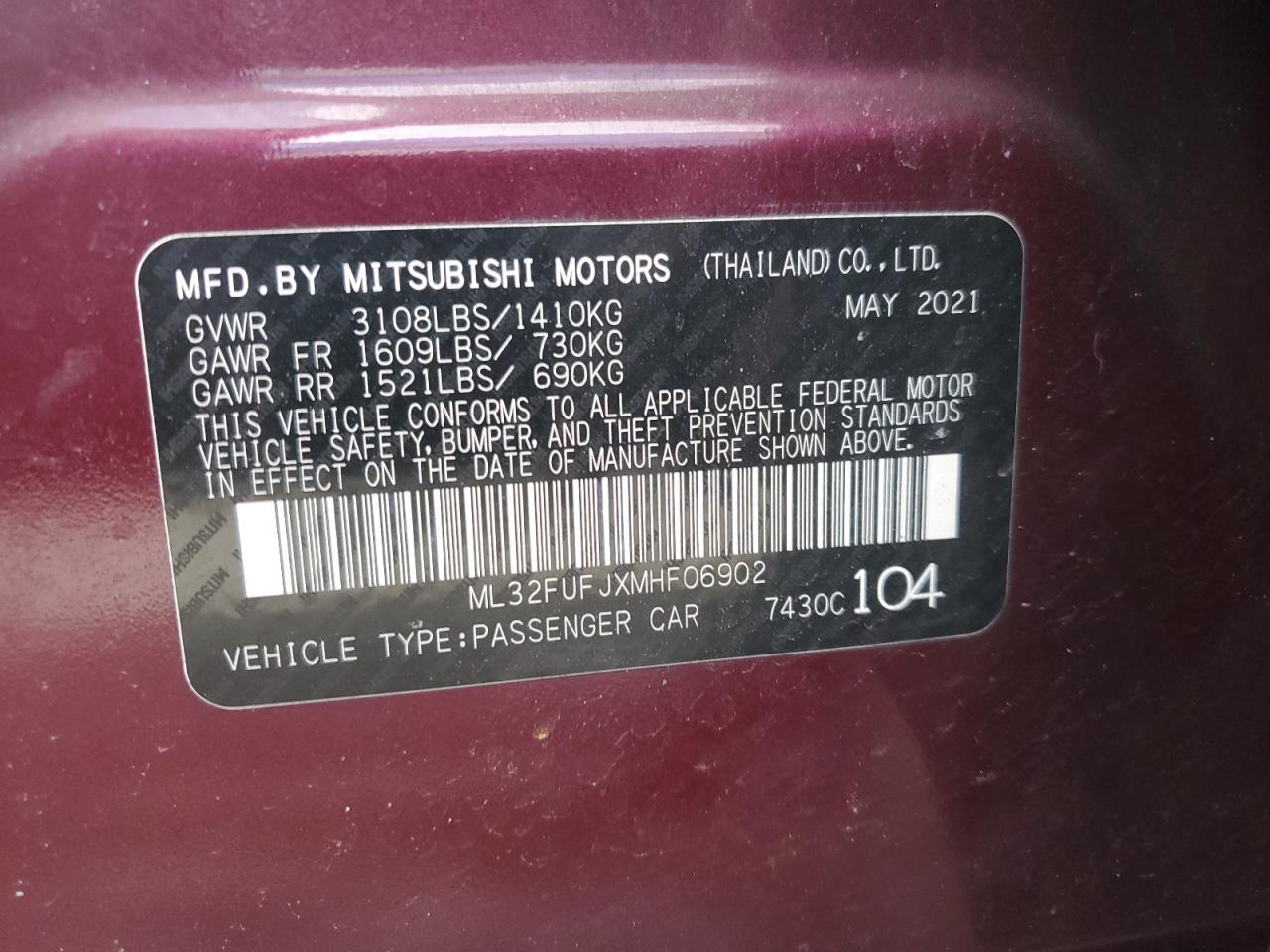 2021 Mitsubishi Mirage - Image 12
