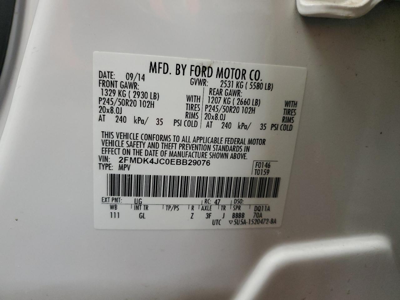 2014 Ford Edge - Image 15