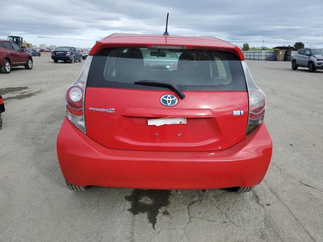  TOYOTA PRIUS 2012 Czerwony