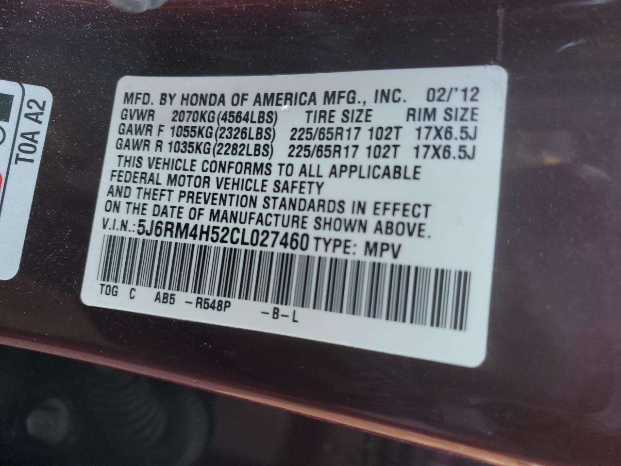 2012 Honda CR-V - Image 16