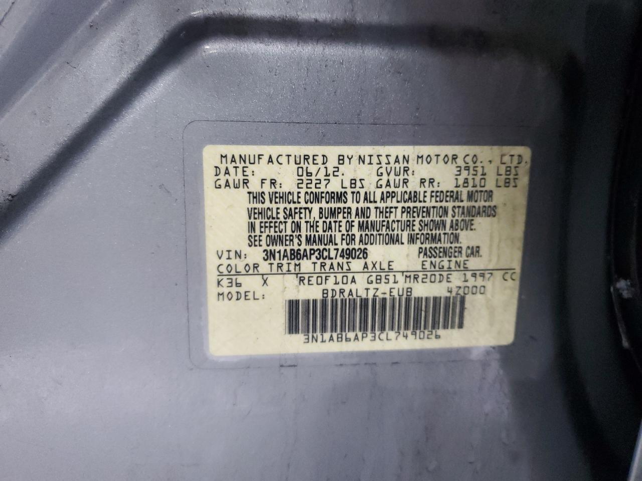 2012 Nissan Sentra - Image 12