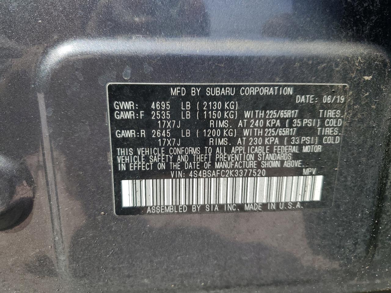 2019 Subaru Outback - Image 14