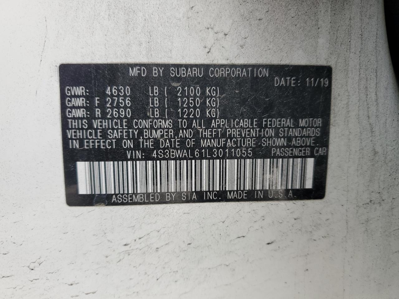 2020 Subaru Legacy - Image 15