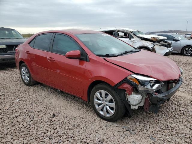  TOYOTA COROLLA 2016 Red