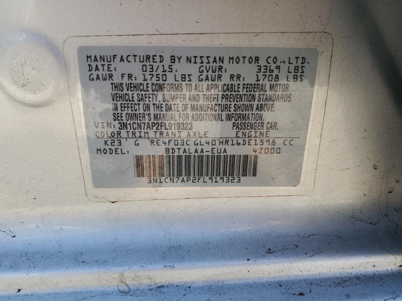 2015 Nissan Versa - Image 12