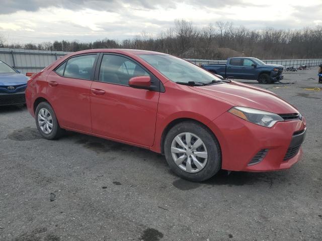  TOYOTA COROLLA 2016 Czerwony