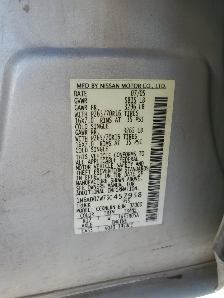 2005 Nissan Navara (Frontier) - Image 12