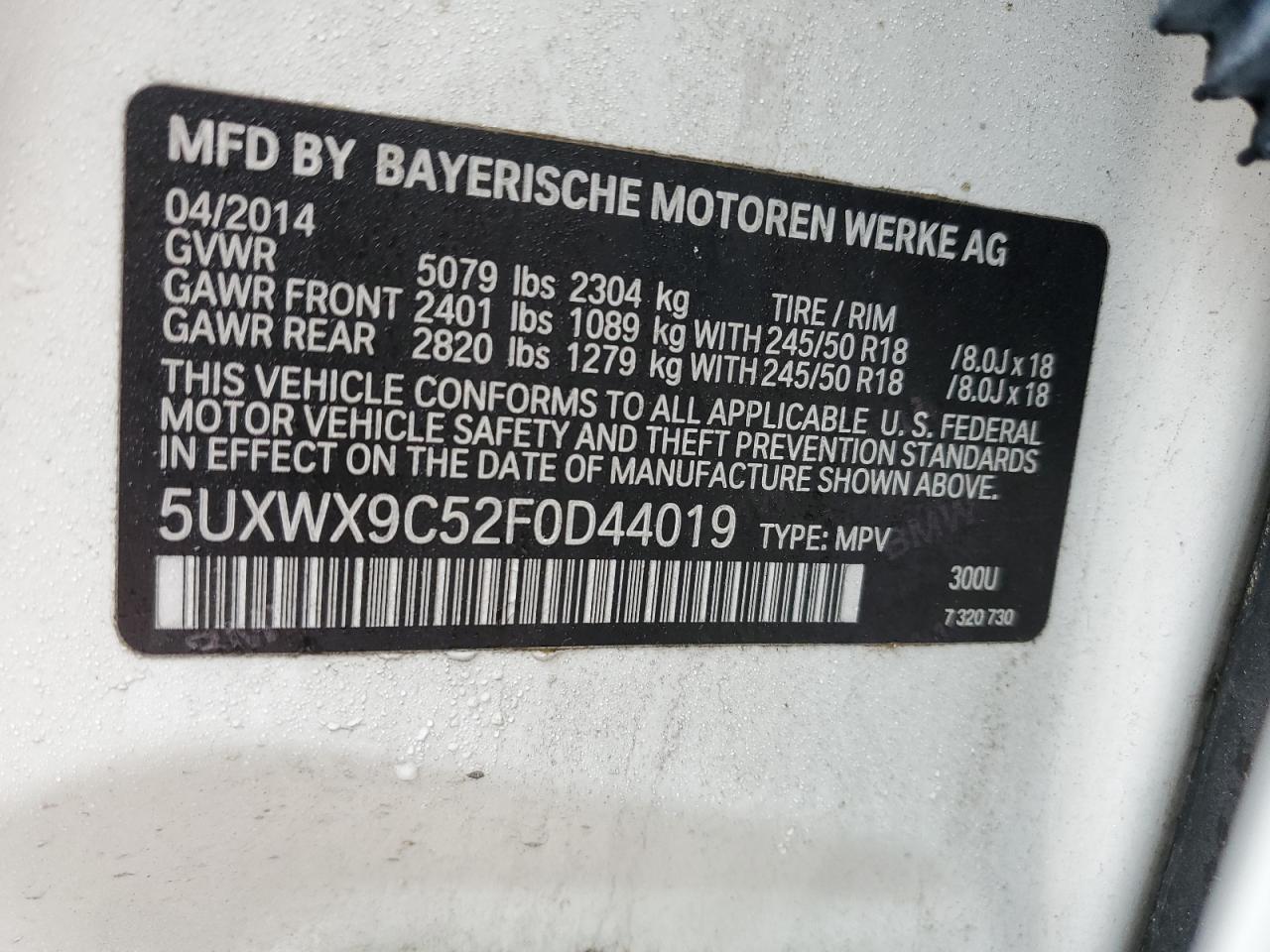 2015 BMW X3 - Image 13