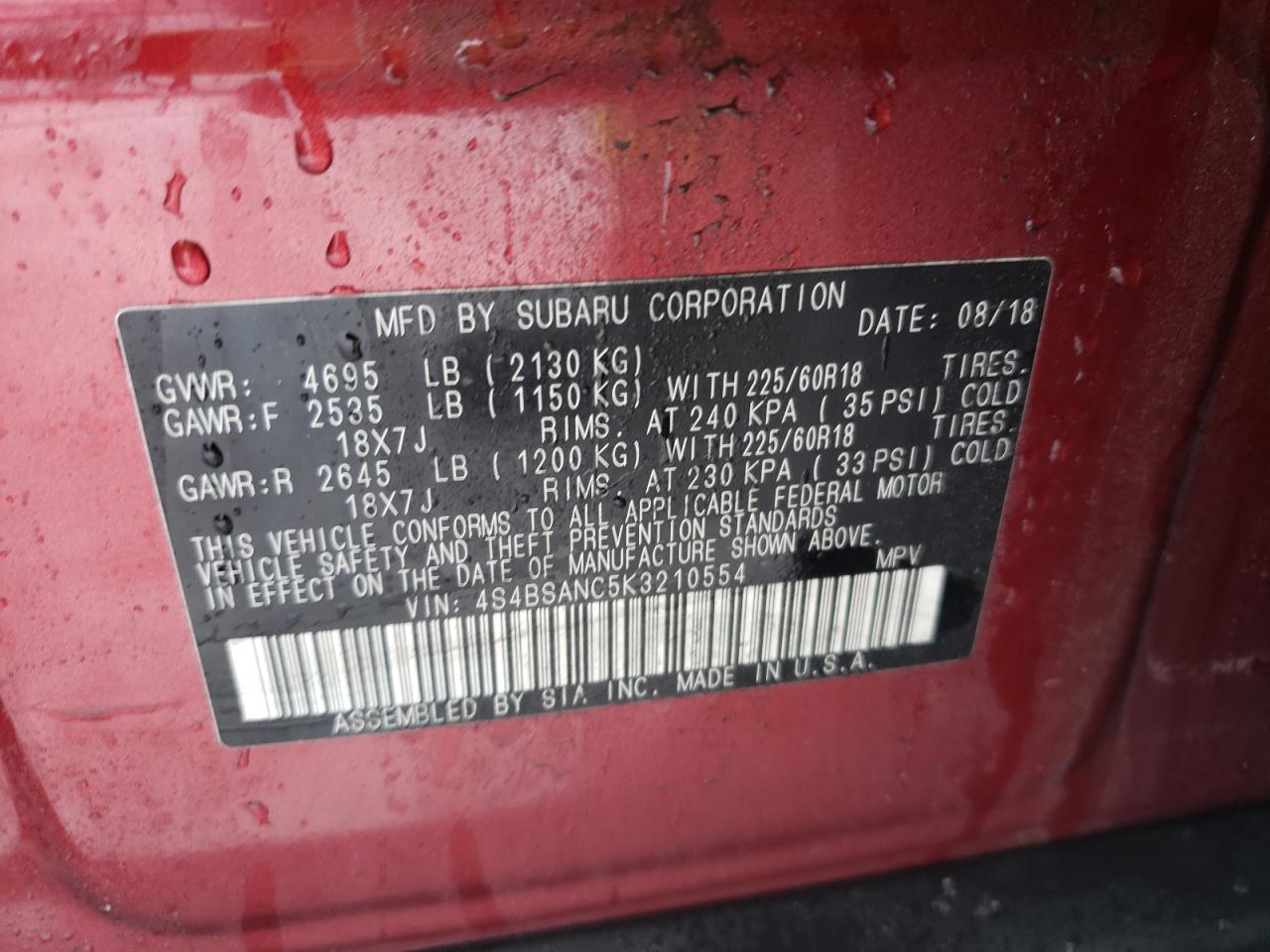 2019 Subaru Outback - Image 13