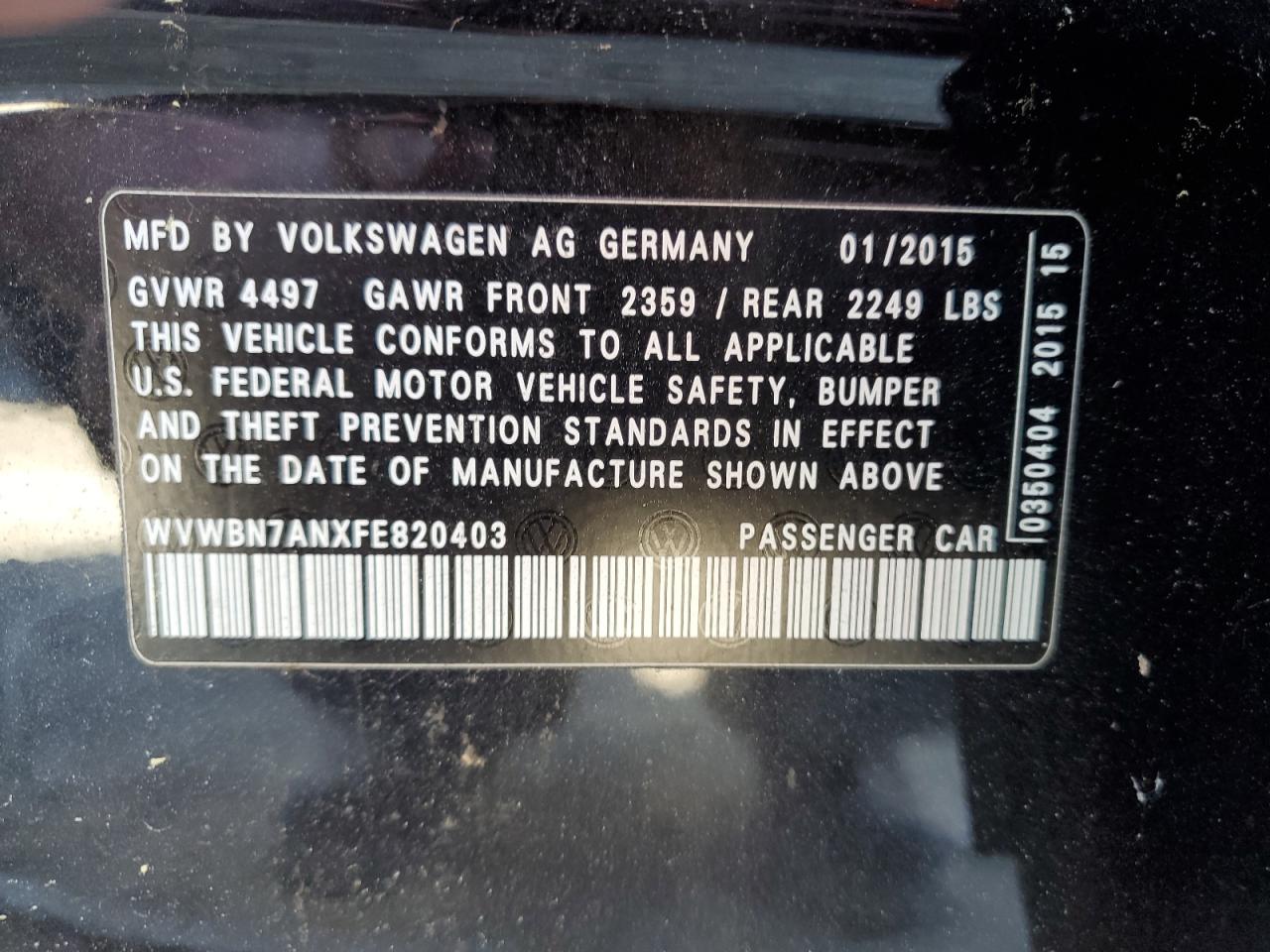 2015 Volkswagen Passat CC - Image 12