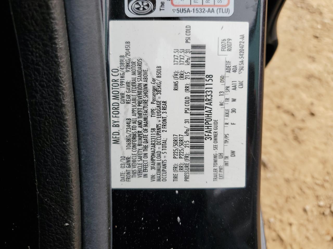 2010 Ford Fusion - Image 12