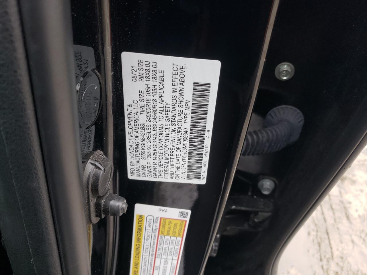 2022 Honda Pilot - Image 14