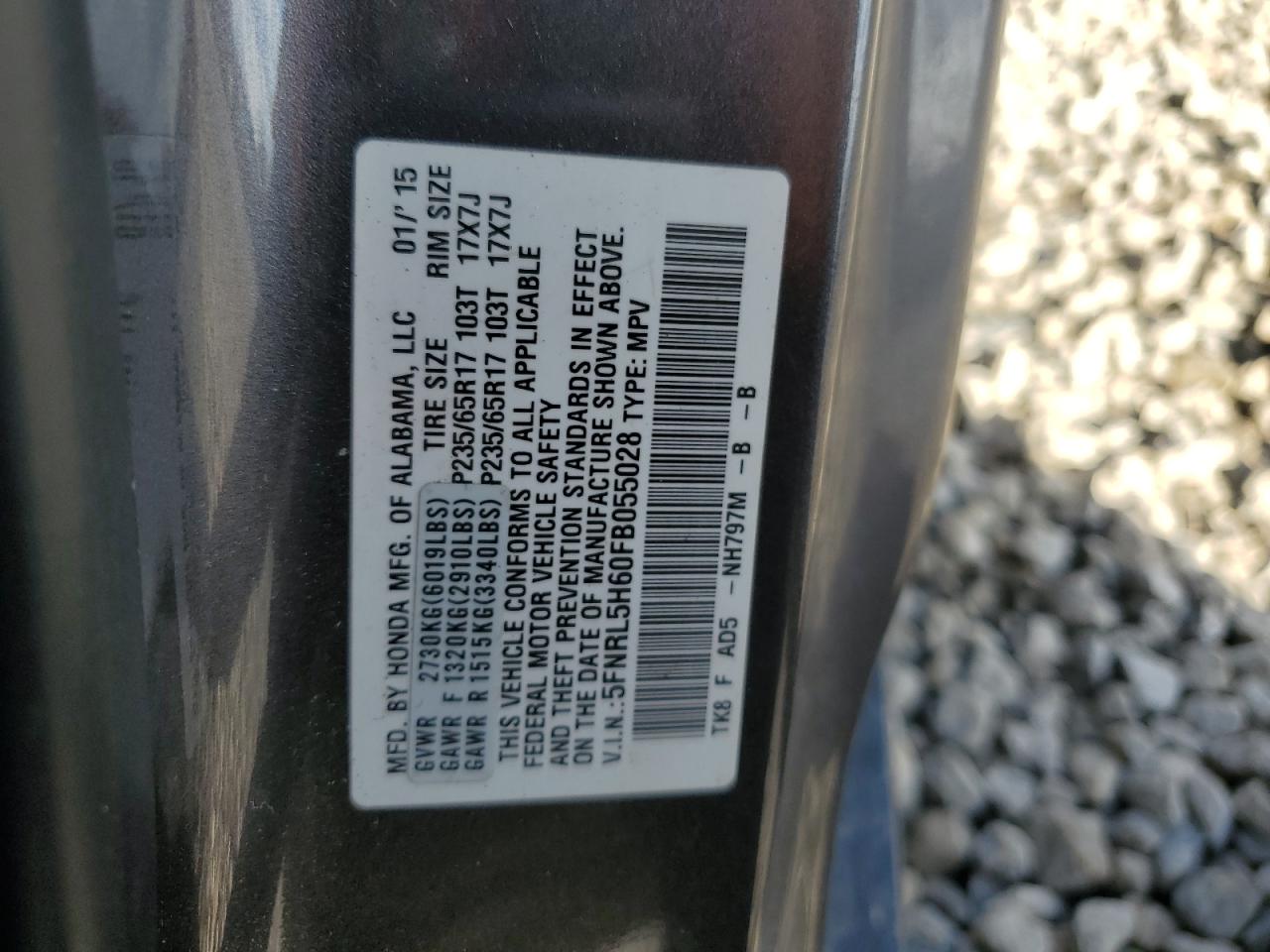 2015 Honda Odyssey - Image 15