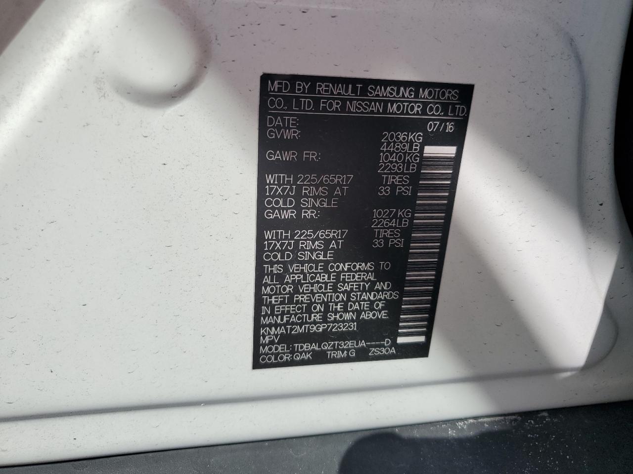 2016 Nissan Rogue - Image 13