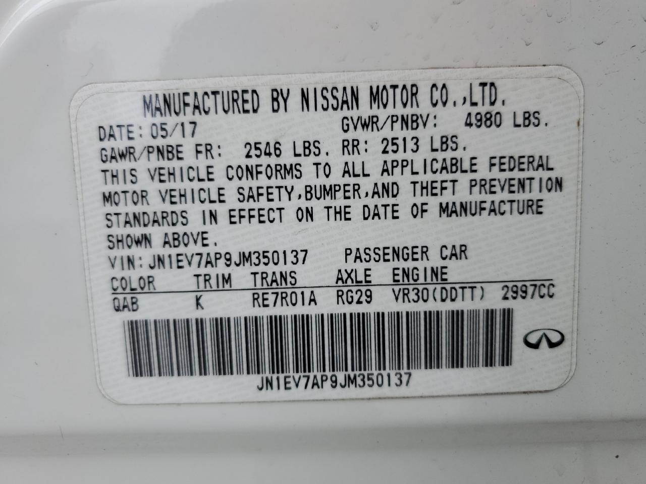 2018 Infiniti Q50 - Image 14