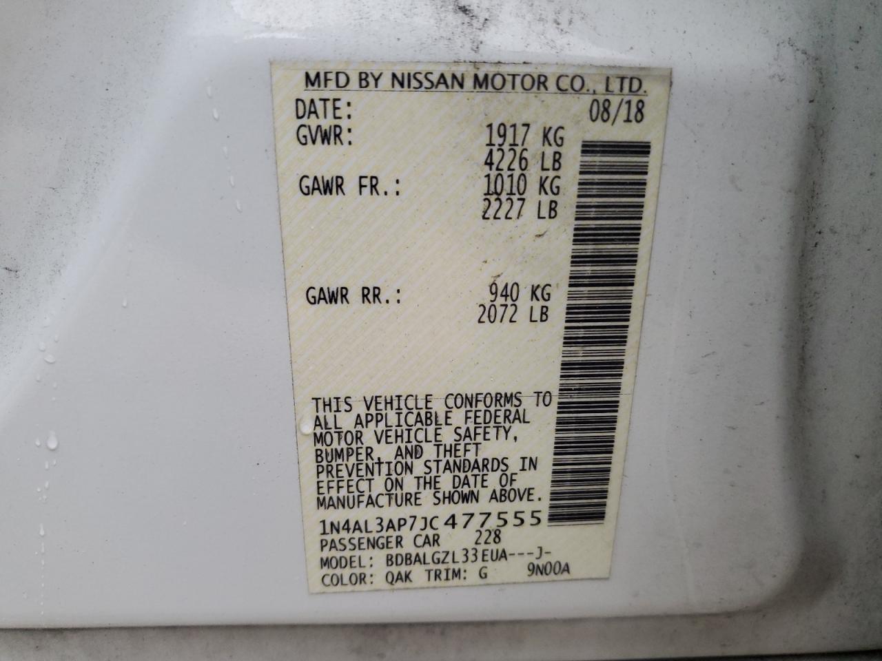 2018 Nissan Altima - Image 12