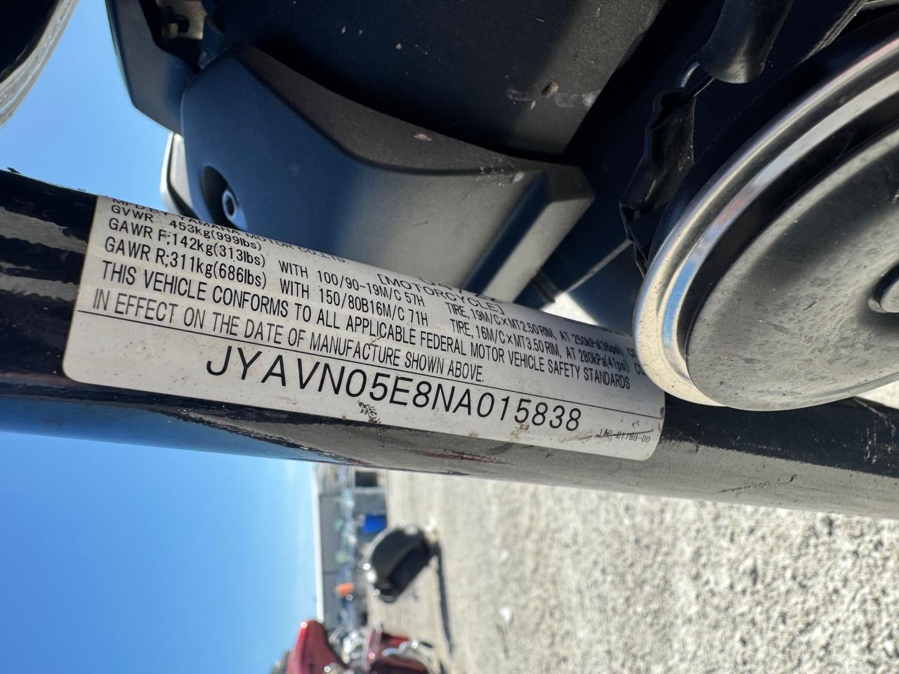 2022 Yamaha Xvs950 Cud VIN: JYAVN05E8NA015838 Lot: 45915115