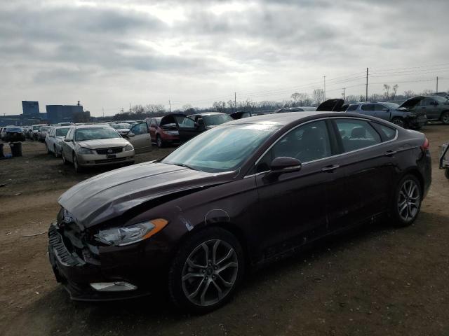 Sedans FORD FUSION 2017 Burgundy
