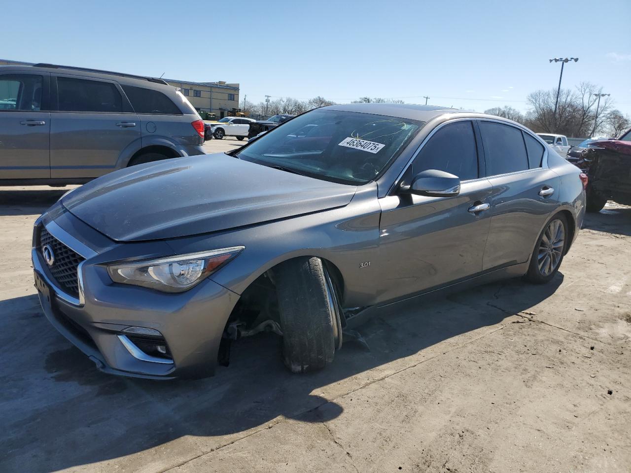 2019 Infiniti Q50 Luxe იყიდება Wilmer-ში, TX - Side