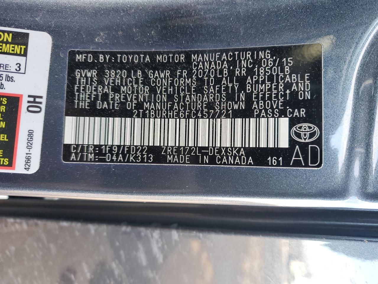 2015 Toyota Corolla - Image 15