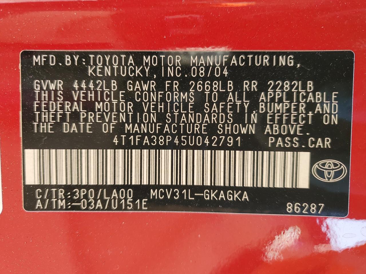 2005 Toyota Camry Solara - Image 12