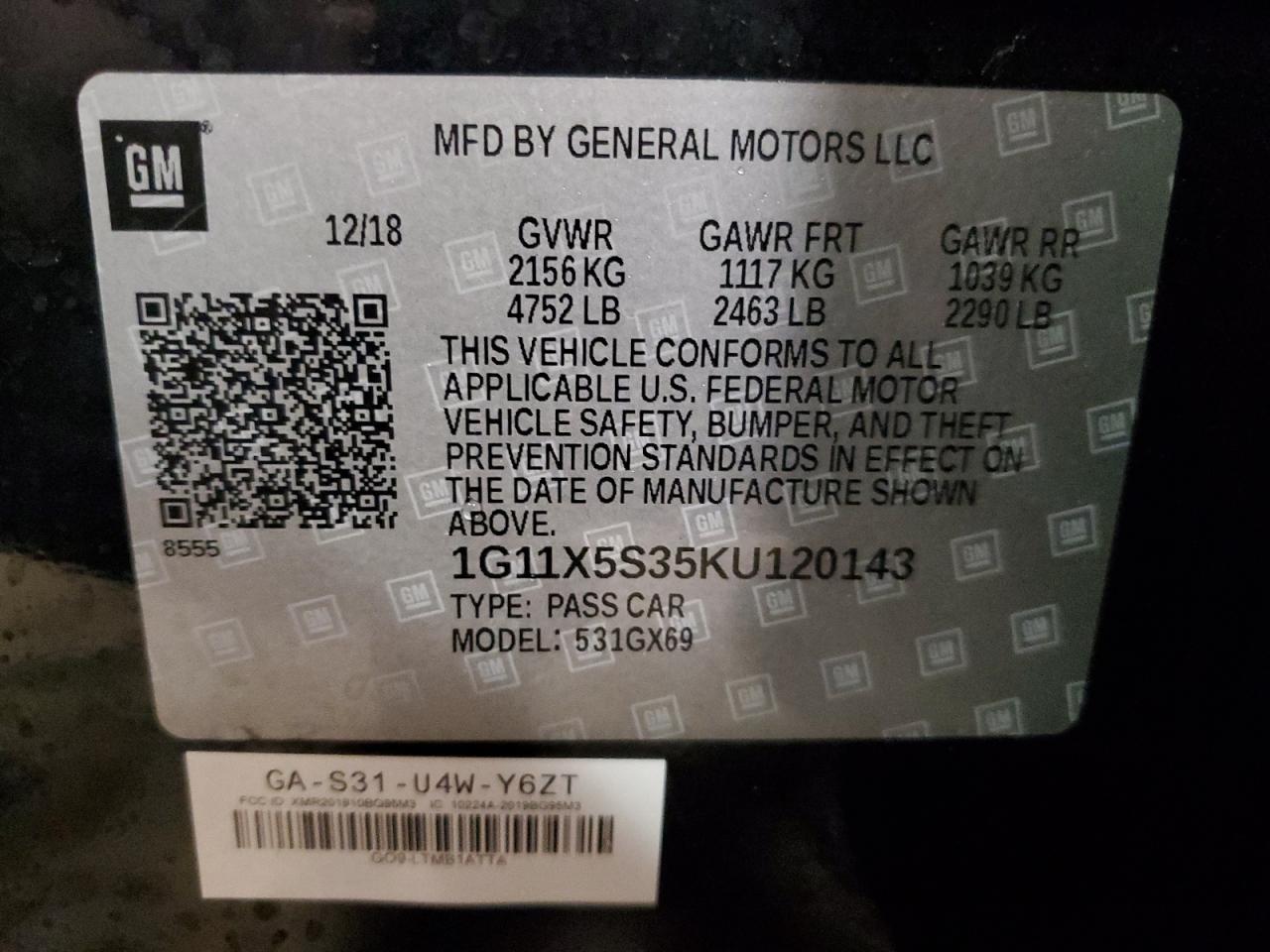 2019 Chevrolet Impala - Image 12