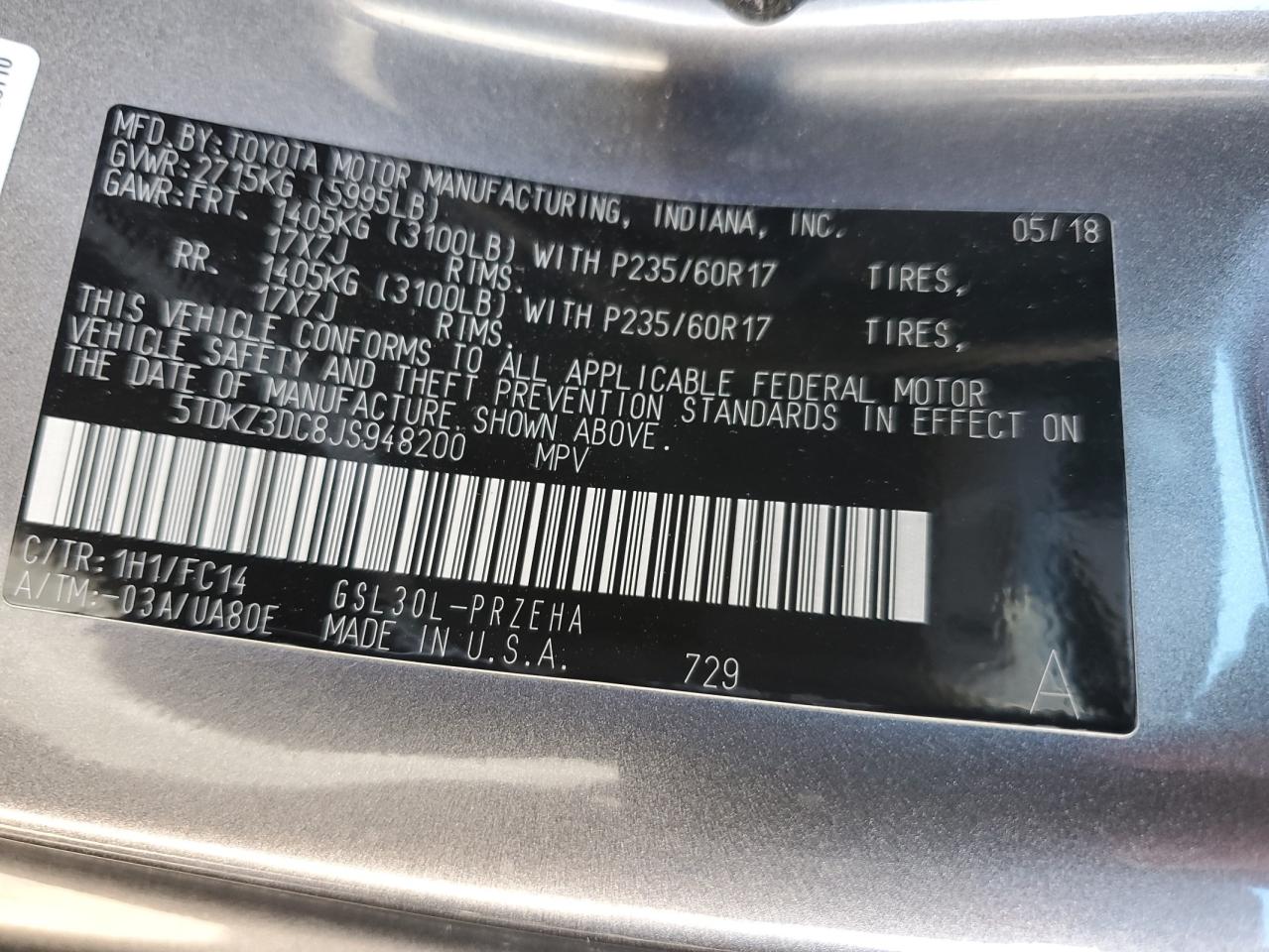 2018 Toyota Sienna - Image 13