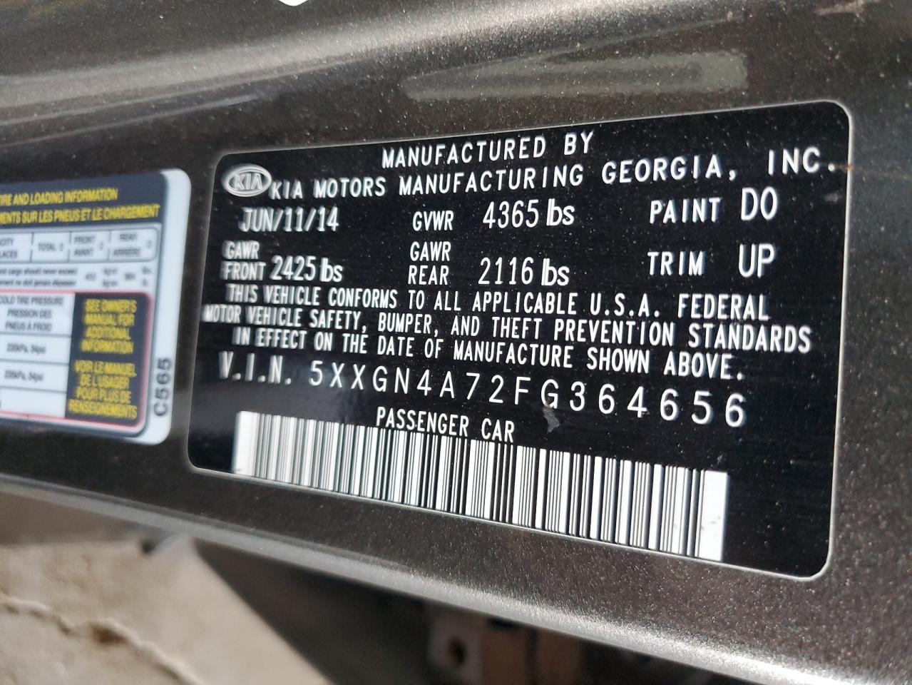 2015 Kia Optima - Image 12