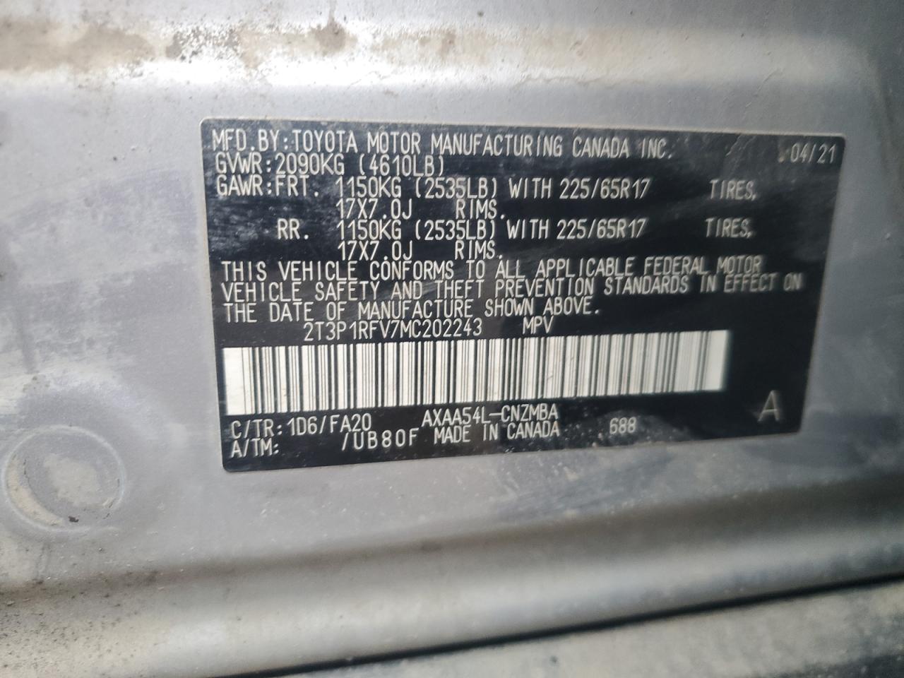 2021 Toyota RAV 4 - Image 15
