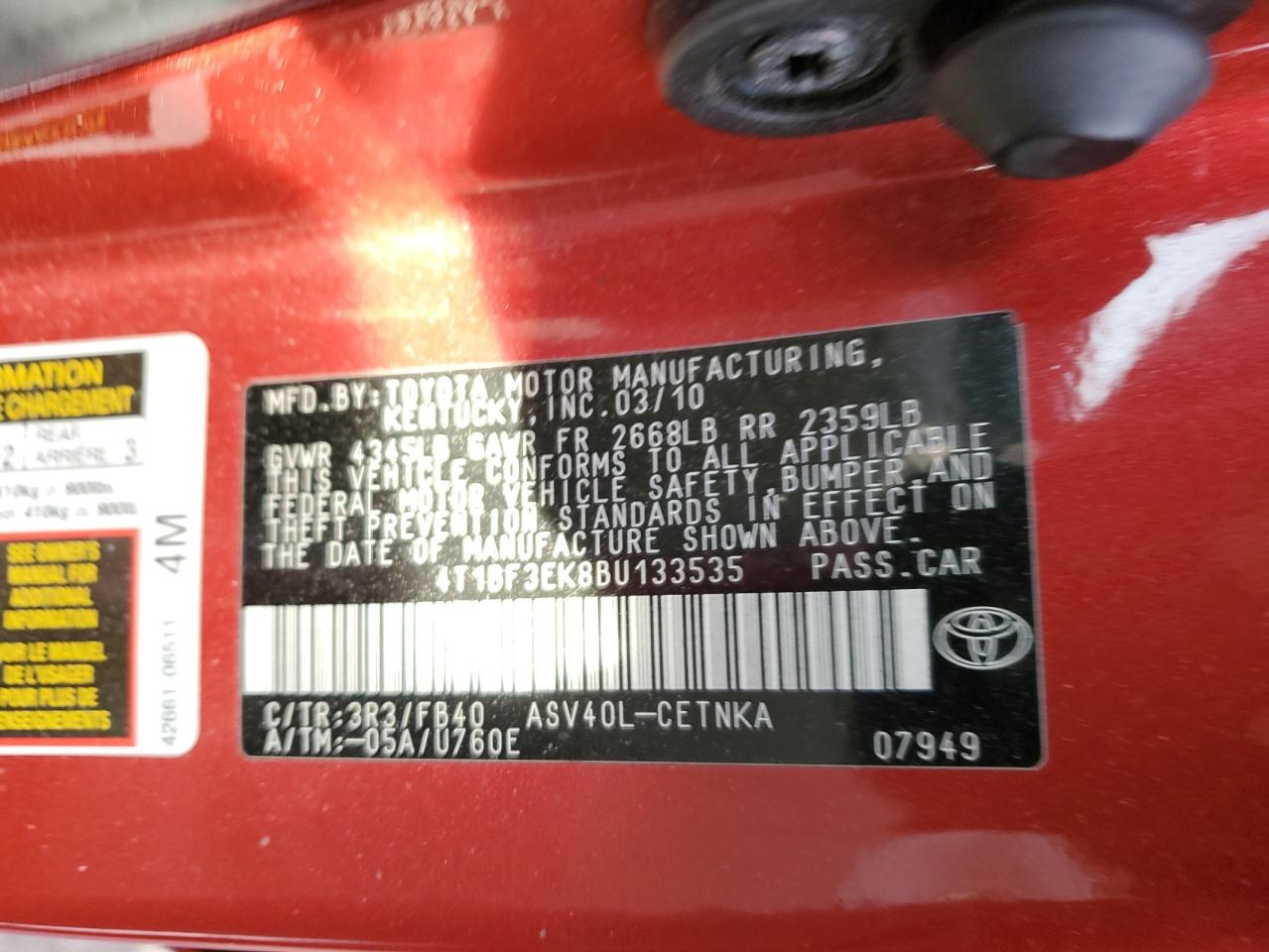 2011 Toyota Camry - Image 12