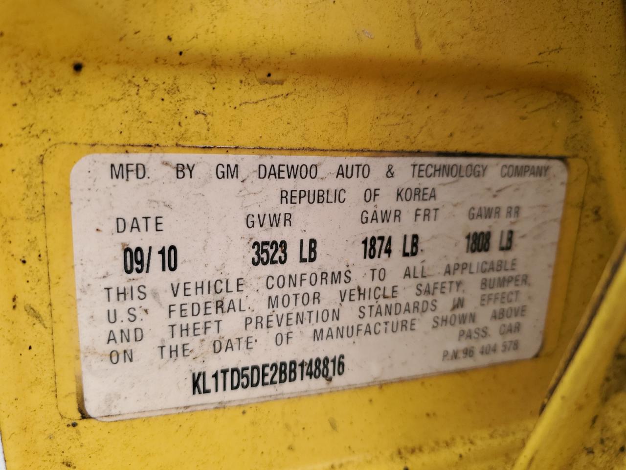 2011 Chevrolet Aveo - Image 13