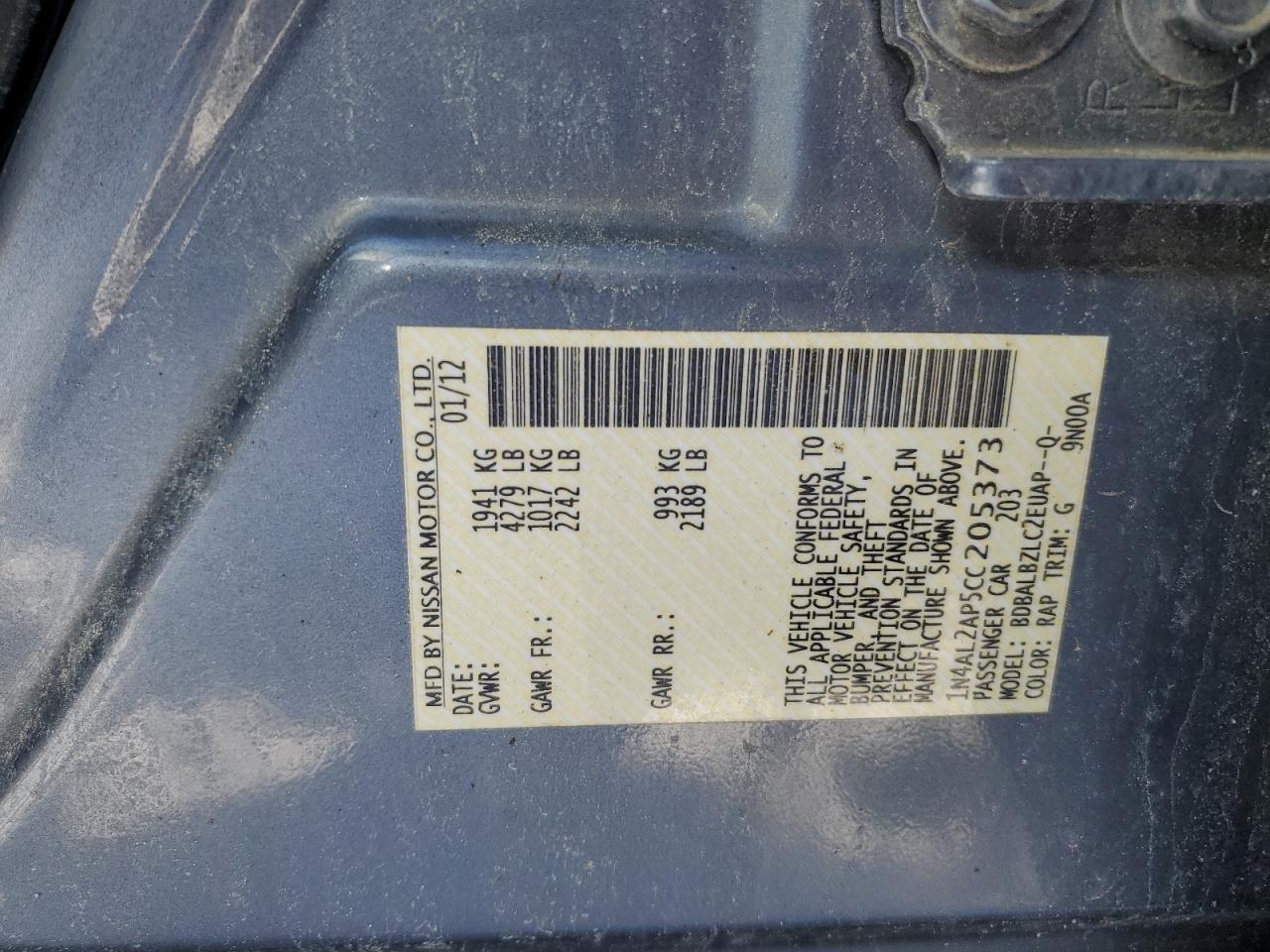 2012 Nissan Altima - Image 12
