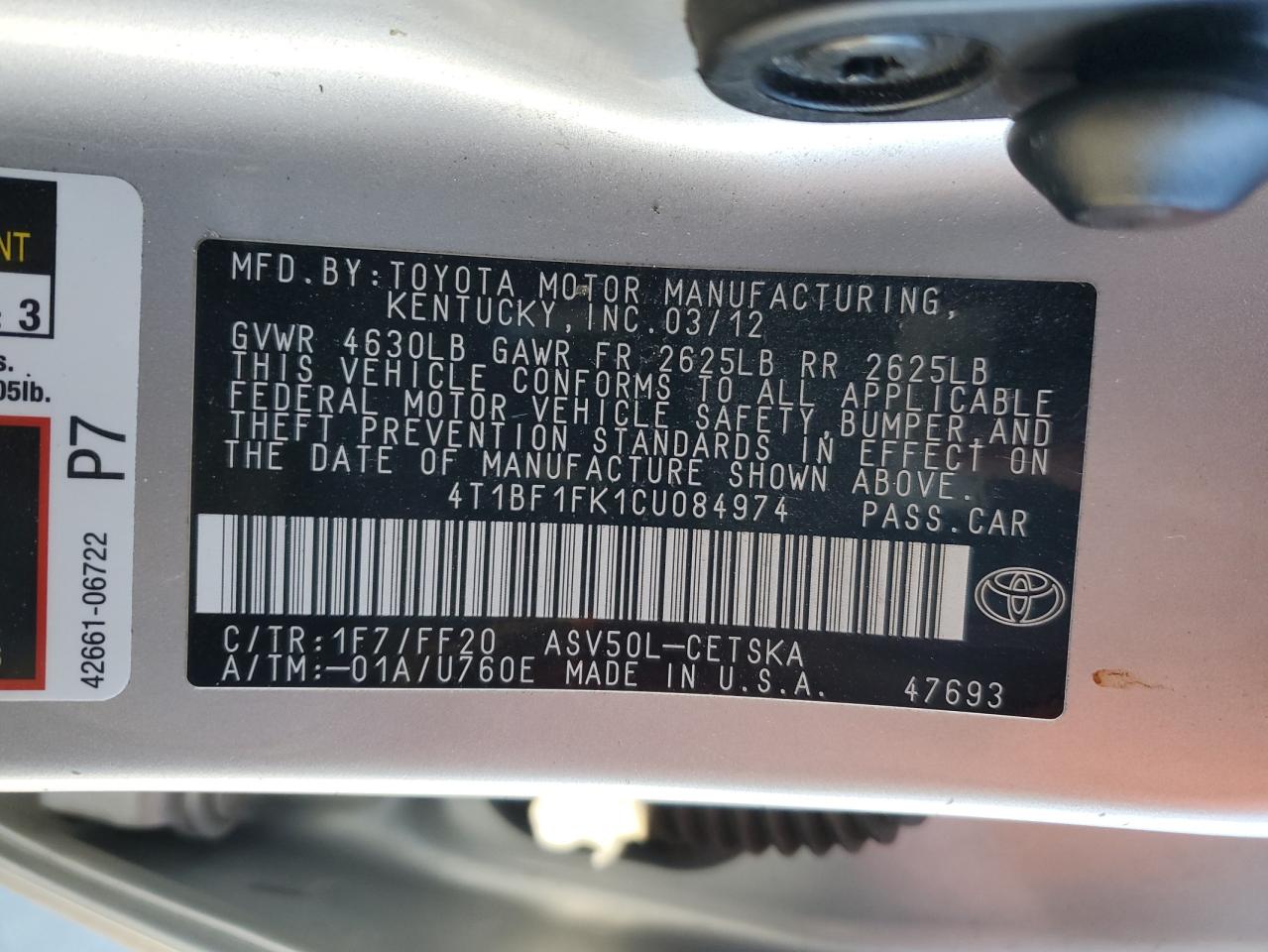 2012 Toyota Camry - Image 14