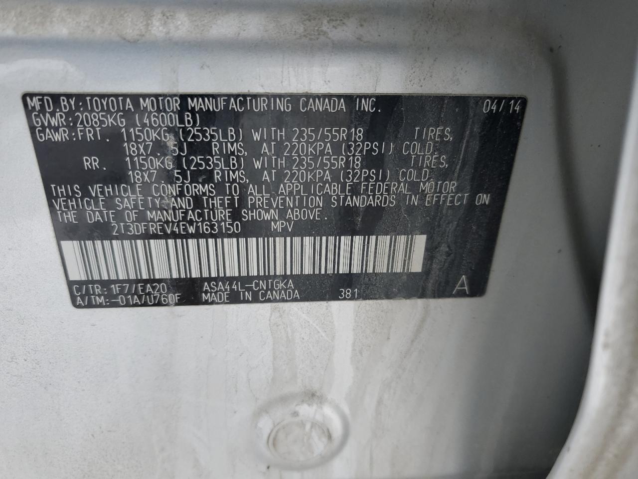 2014 Toyota RAV 4 - Image 13