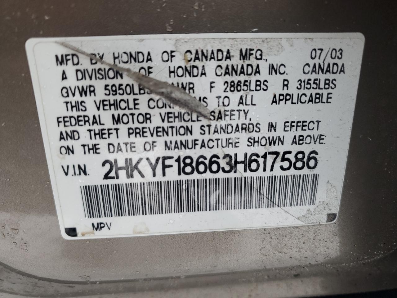 2003 Honda Pilot - Image 13
