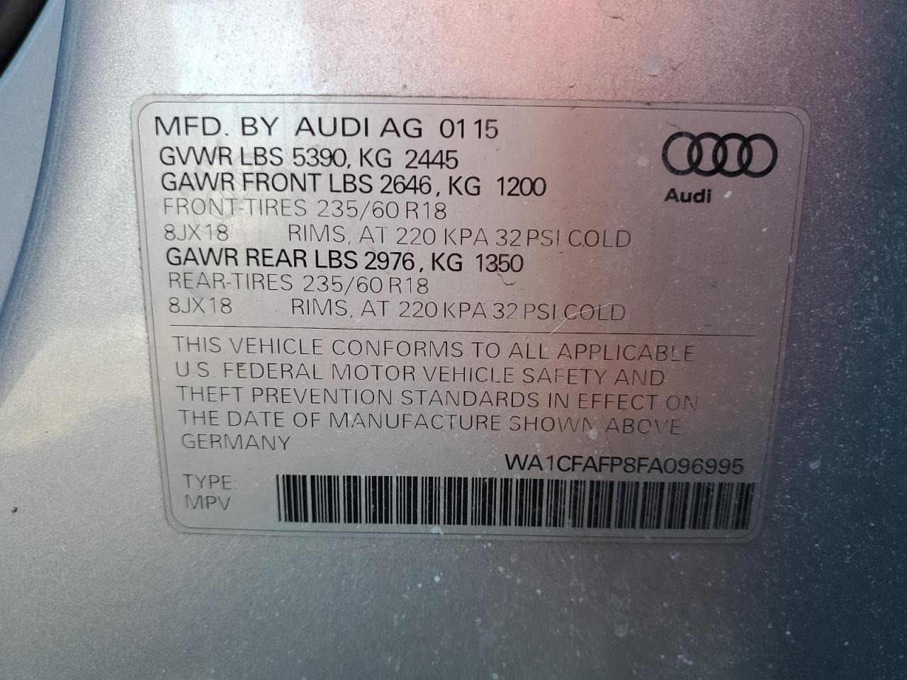 2015 Audi Q5 - Image 12