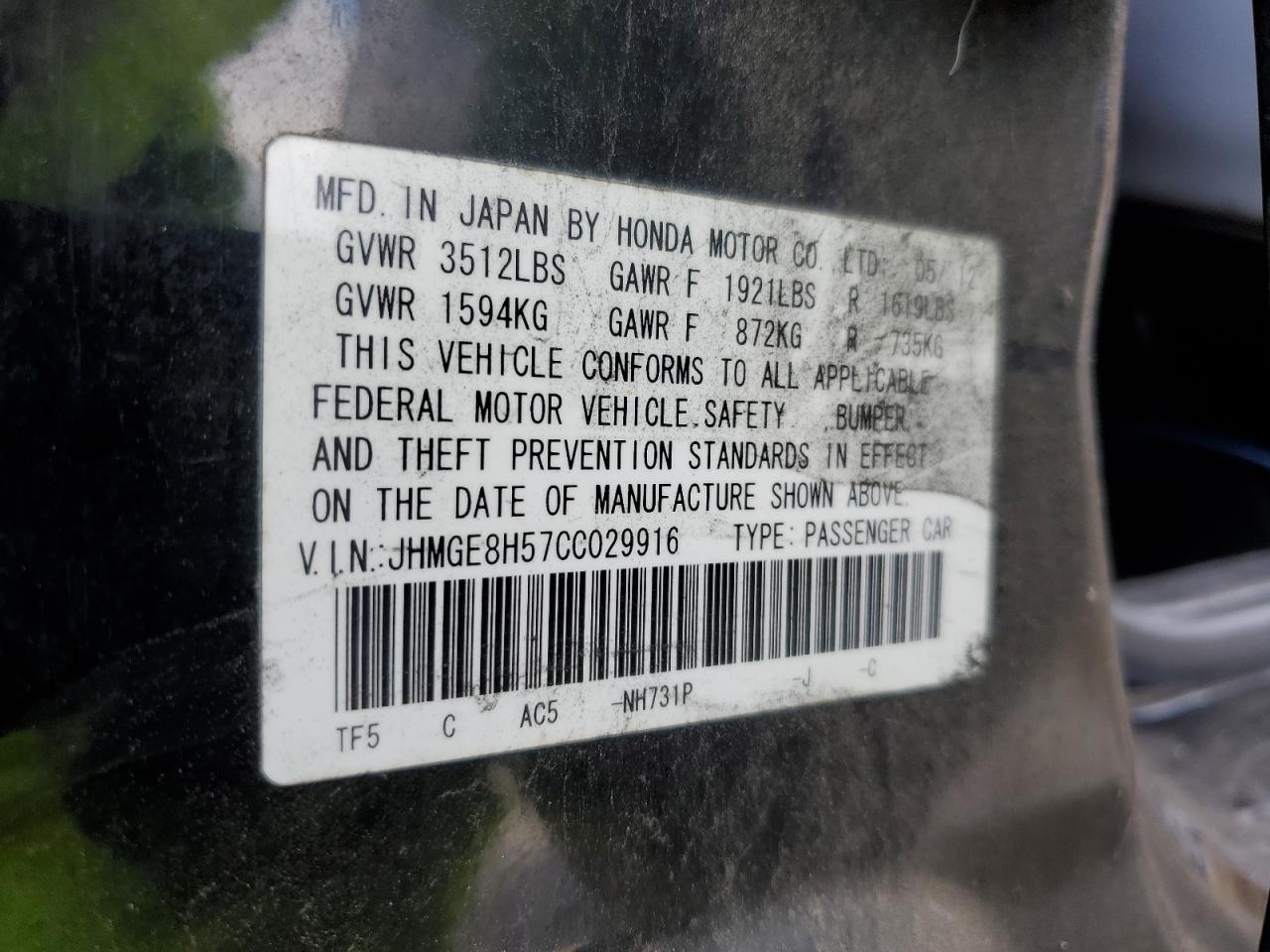 2012 Honda Fit - Image 14