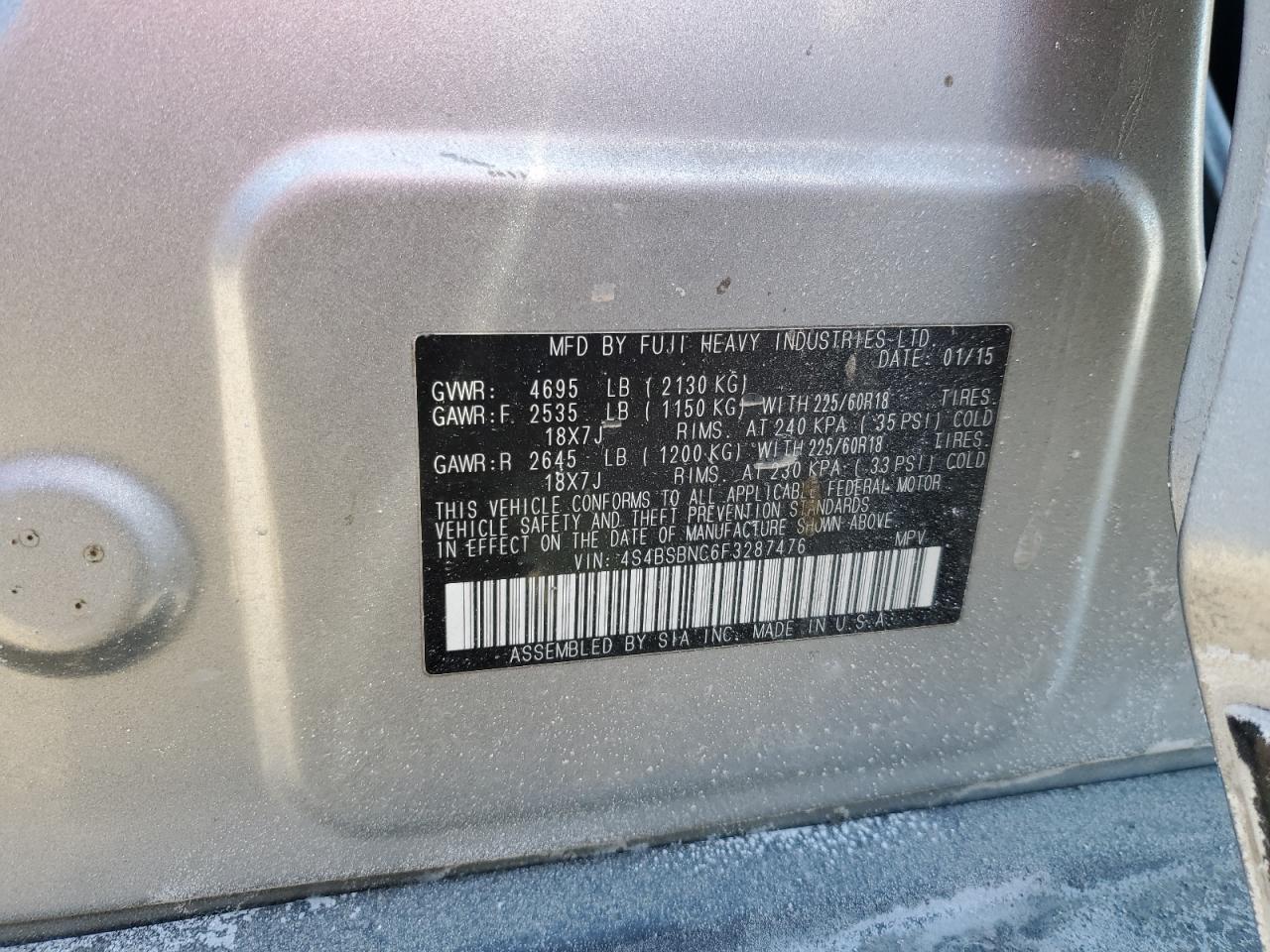 2015 Subaru Outback - Image 13