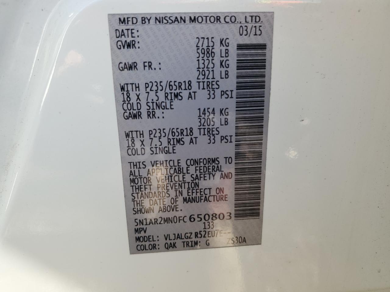 2015 Nissan Pathfinder - Image 13