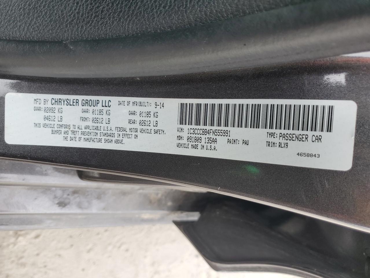 2015 Chrysler 200 - Image 15