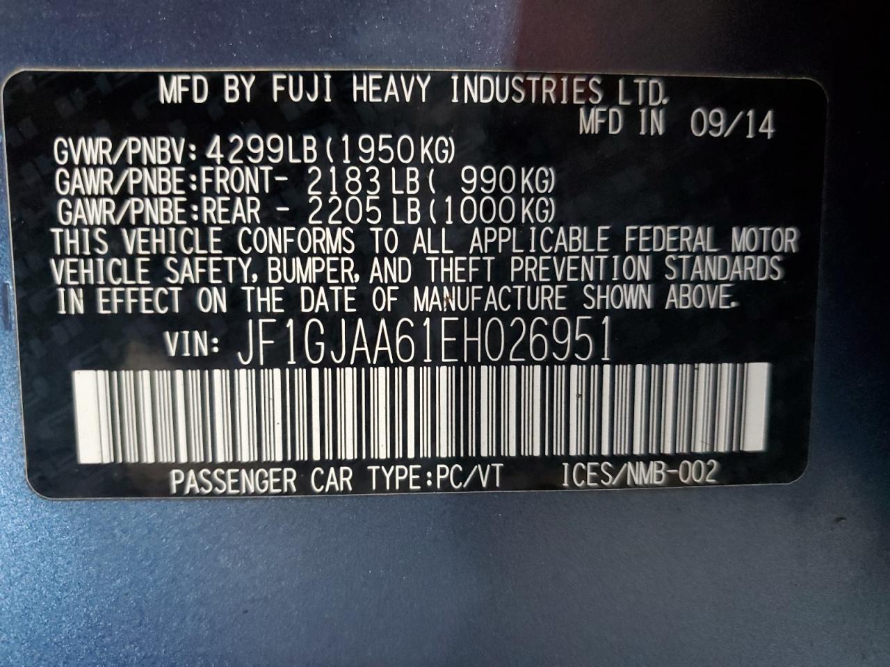 2014 Subaru Impreza - Image 12