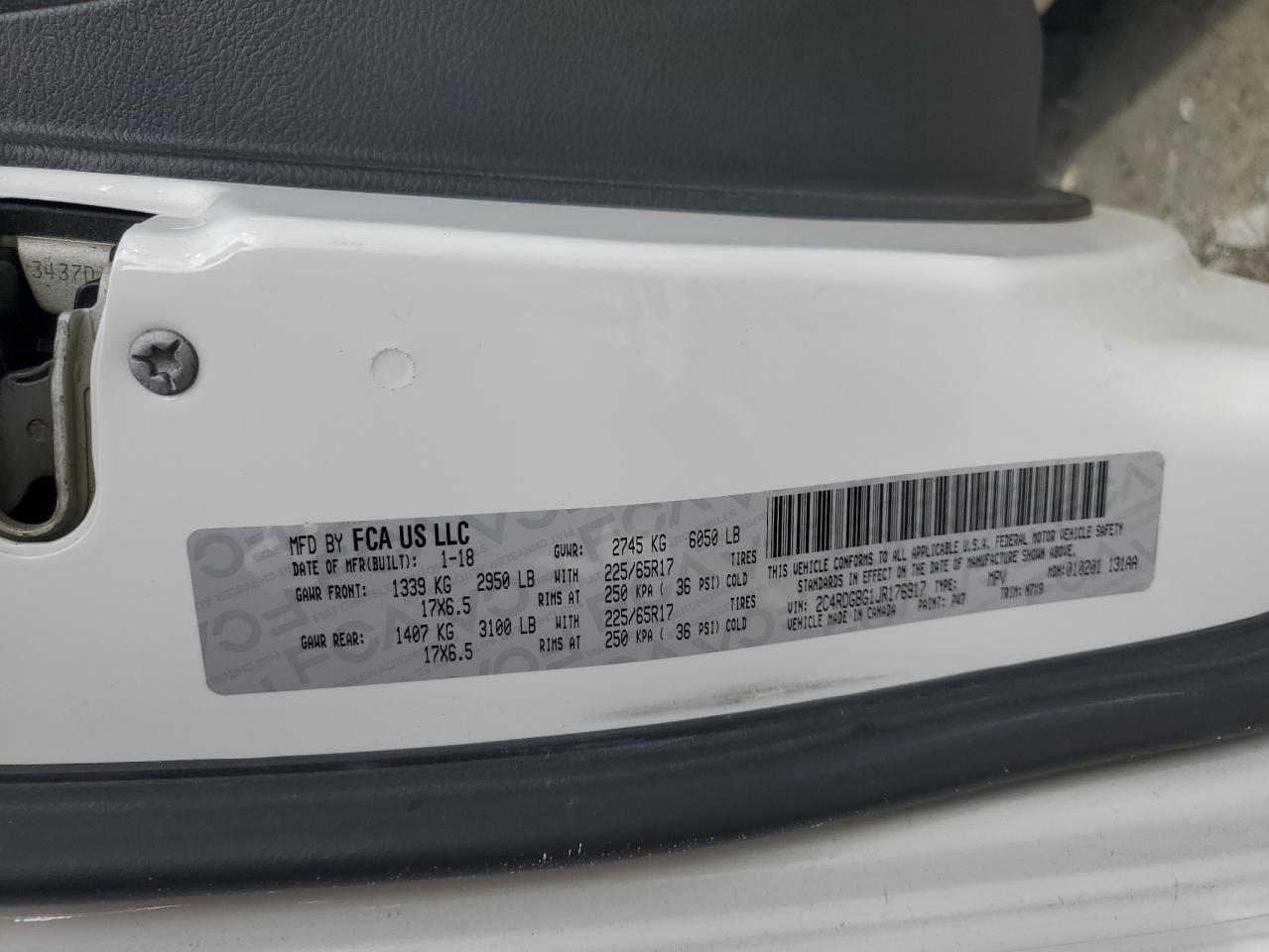 2018 Dodge Caravan - Image 10