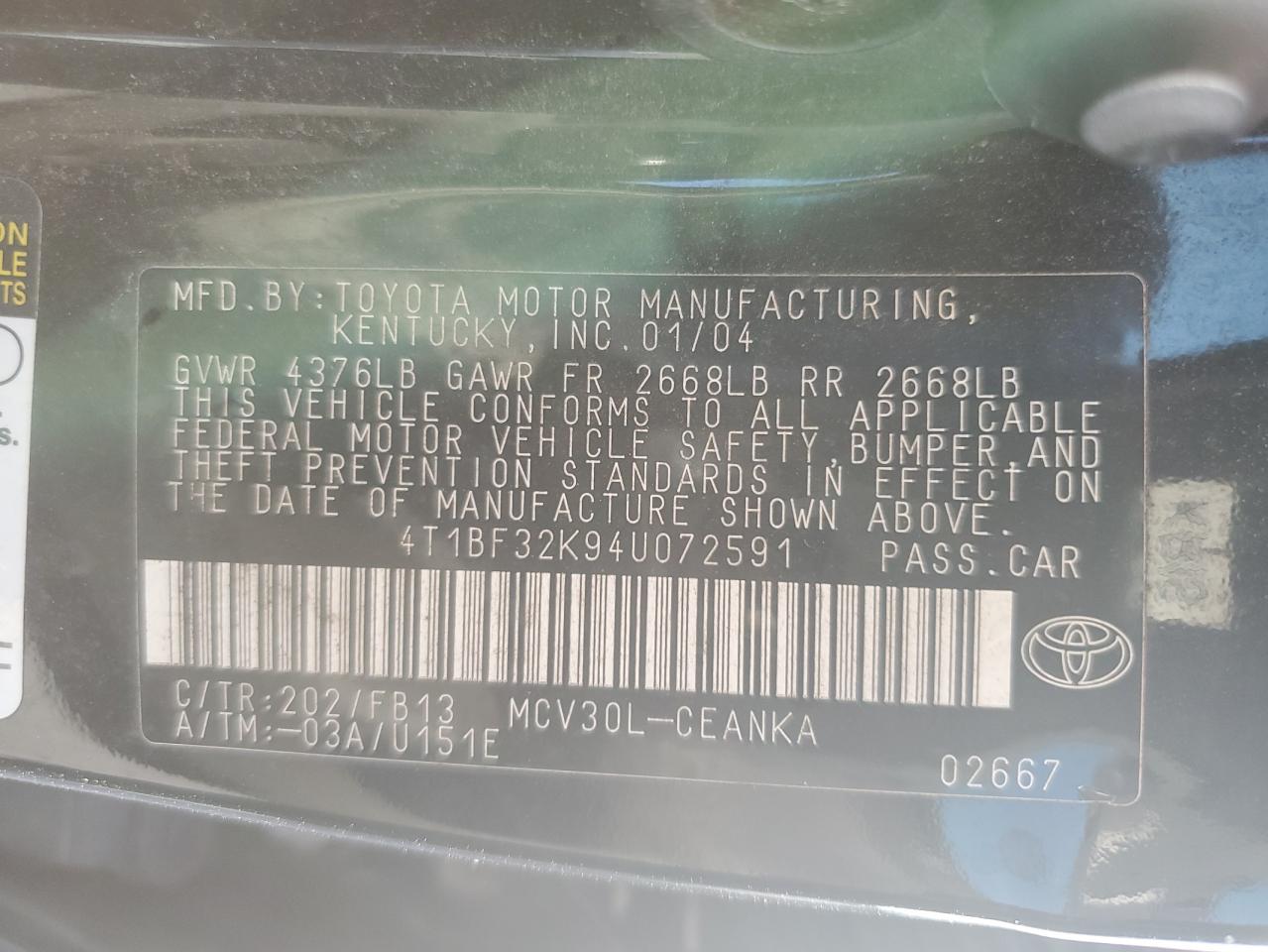 2004 Toyota Camry - Image 14