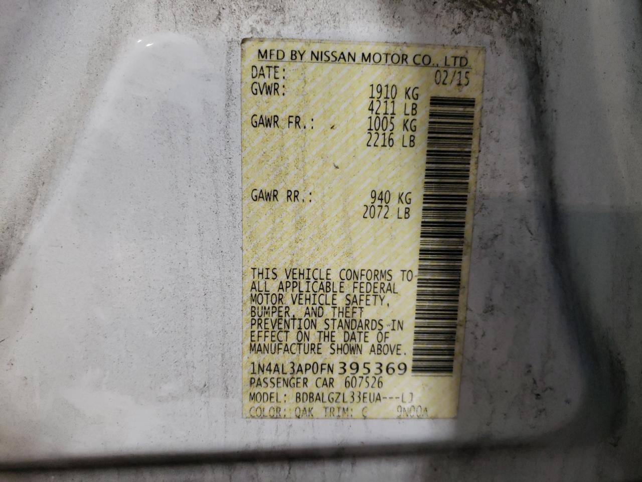 2015 Nissan Altima - Image 12