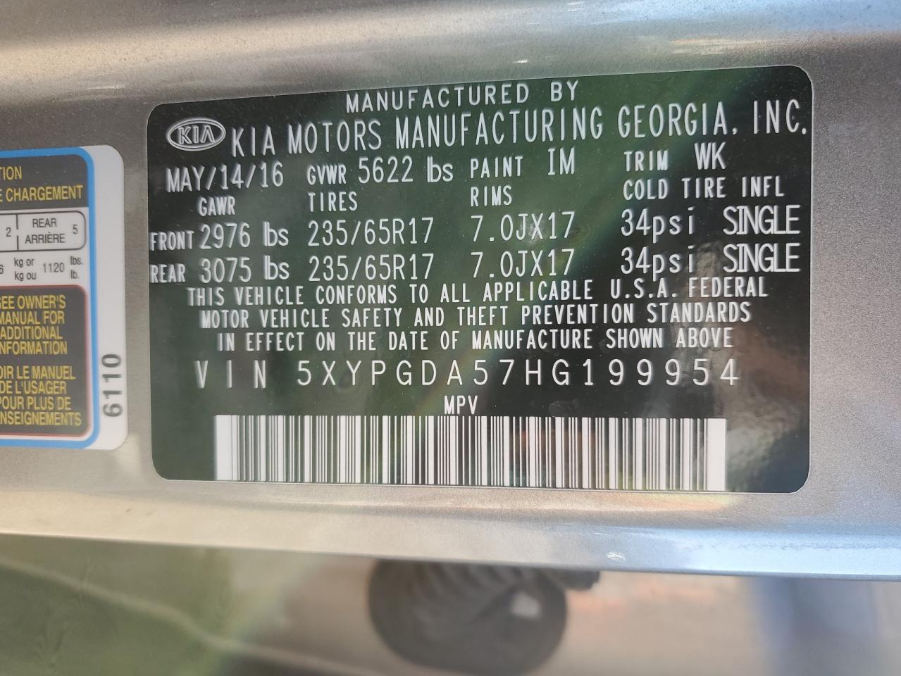 2017 Kia Sorento - Image 13