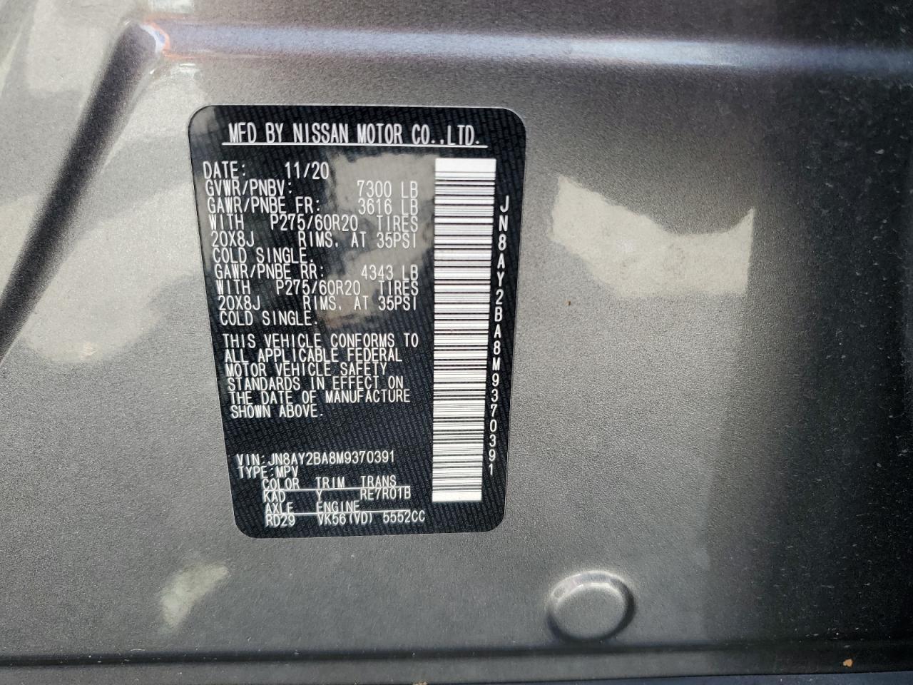 2021 Nissan Armada - Image 14