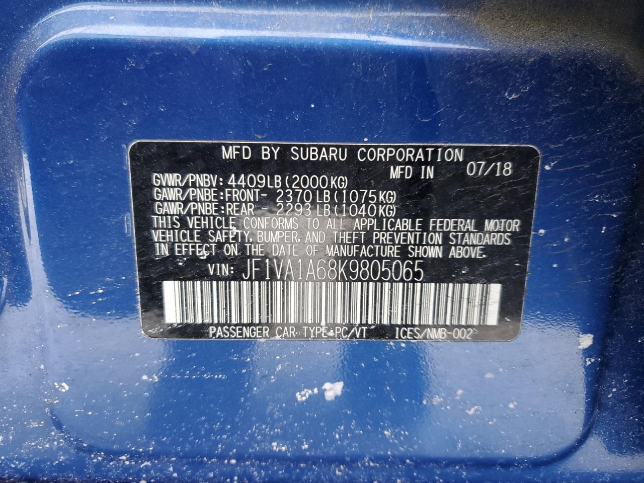 2019 Subaru WRX - Image 13