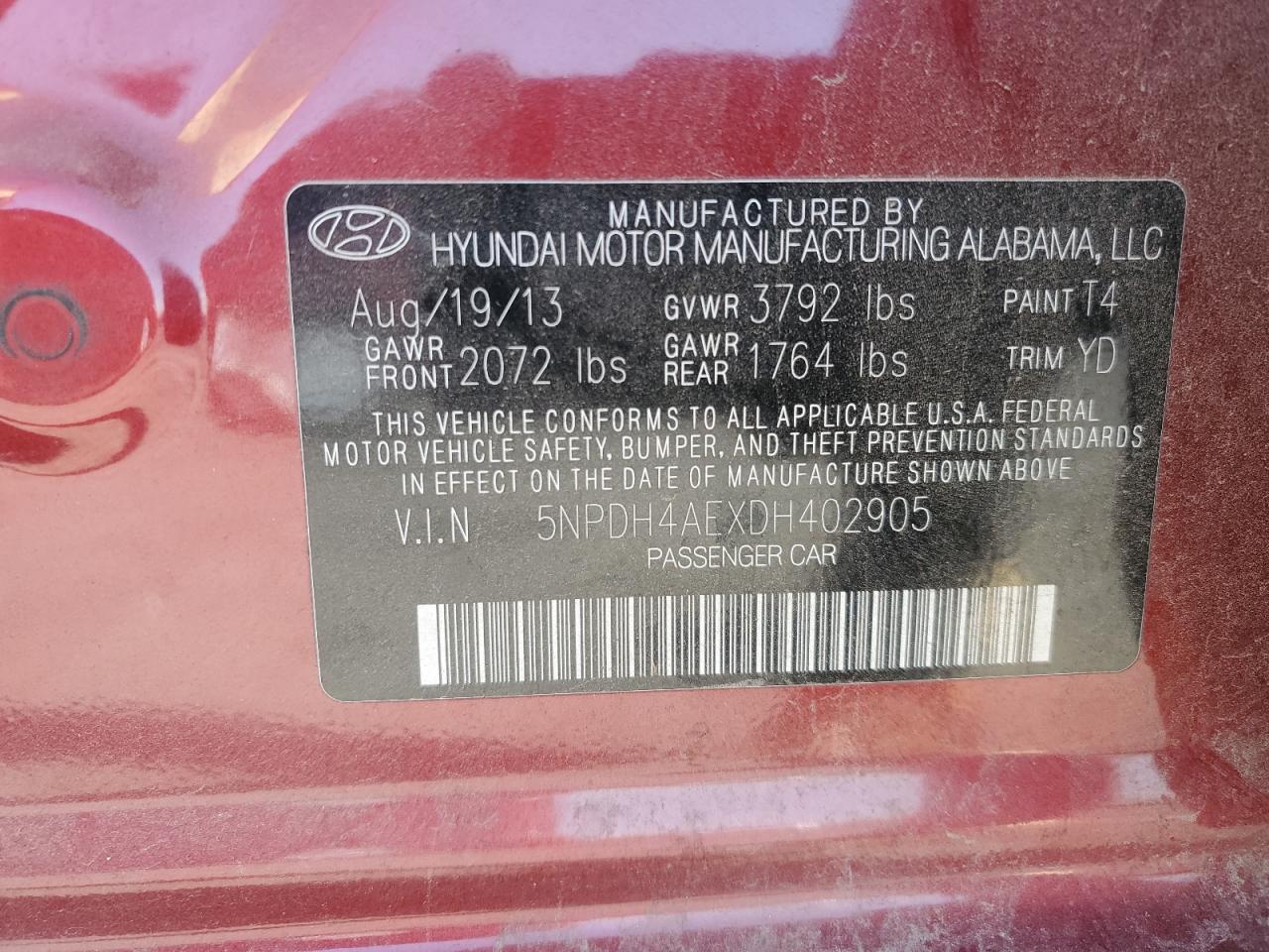 2013 Hyundai Elantra - Image 14